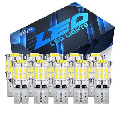 10x T10 168 2825 194 LED License Plate Bulbs White For Ford F-150 2019-2022 • $59.99