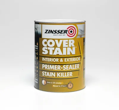 £11.98 • Buy Zinsser Cover Stain Primer & Sealer 500ml Interior | Exterior Use. Oil Based