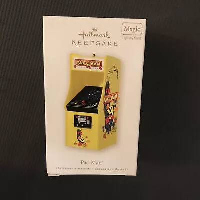  Hallmark Keepsake Ornament 2008 Pac-Man Classic Arcade MAGIC Light And Sound   • $88.88