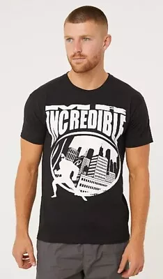NEW Disney Pixar MR INCREDIBLE Black Mens T Shirt - The Incredibles -Size M/L/XL • £9.99