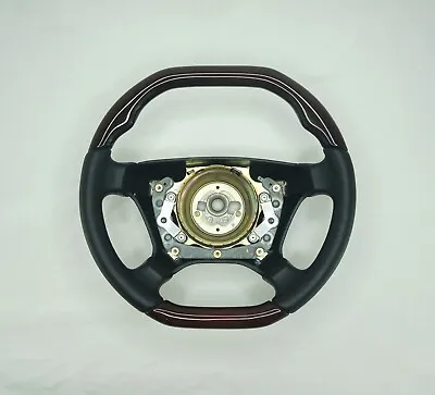 Mercedes-Benz R129 R170 W124 W140 W202 W208 W210 Wood Steering Wheel Flat Bottom • $399