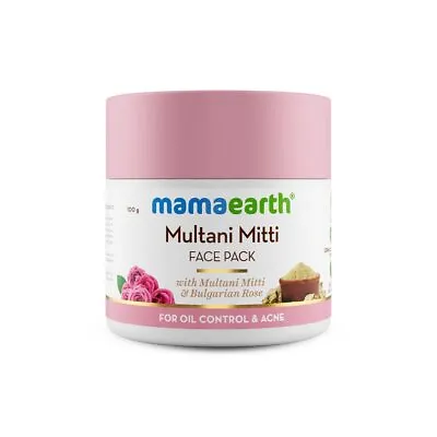 Mamaearth Face Pack With Multani Mitti And Bulgarian Rose For Oil Control & Acne • $13.99
