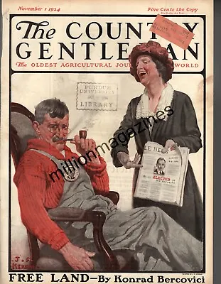 1924 Country Gentleman November 1 - J F Kernan; Salinas CA High School;Zane Grey • $36.40