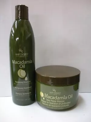 Hair Chemist Macadamia Oil Revitalizing Combo Shampoo 10oz +Deep Repair Mask 8oz • $16.86