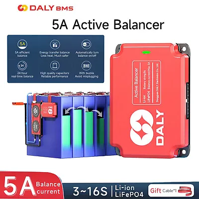 Daly BMS 3S-16S Li-ion LiFePo4 5A Active Balancer Battery Equalizer Board • $69.19