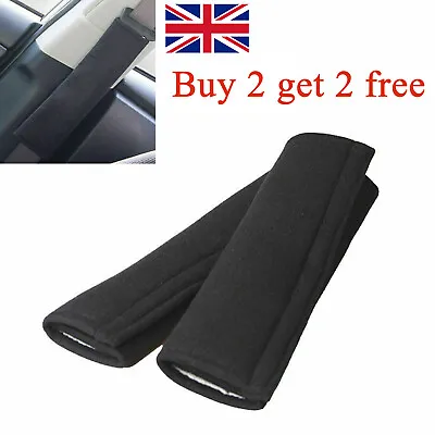 £2.98 • Buy Black UK Safety Car Seat Belt Pad Strap Cover Cushion Strap Shoulder Short Plush