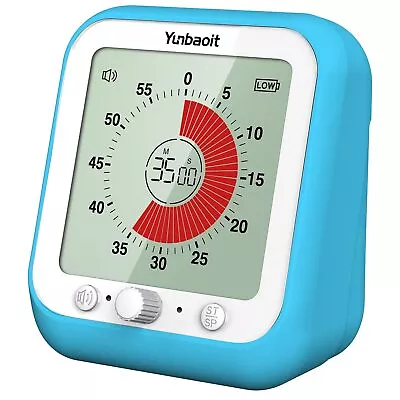 Yunbaoit VT09 Digital Visual Timer With 3.5-Inch Colored Screen 60-Minute Sil... • $19.99