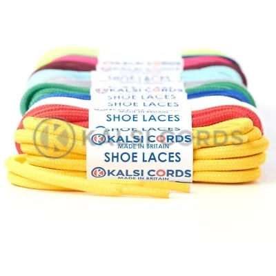 Round Cord Rope Shoe Laces 23 Colours Sneakers Trainer Hiking Boot Shoelaces Uk • £4.49