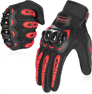 Motorcycle Gloves For Men Women Full Finger Touch Screen Motorbike Riding Gloves • $9.99