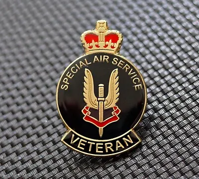 £4.99 • Buy British SAS Veteran Enamel Military Pin Badge Special Air Service Poppies Day
