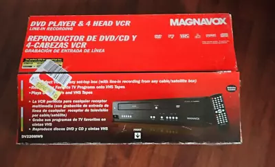 Magnavox DVD VCR Recorder Combo Player VHS Model DV220MW9 BRAND NEW Open Box • $290