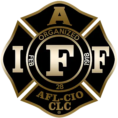 The 4  Reflective Faded Black And Gold IAFF Vinyl Firefighter Us Made 4  Decal • $7.99