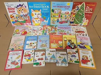 $22.19 • Buy Lot Of 5 Richard Scarry Picture Books For Children's Kid Toddler *Random Set Mix