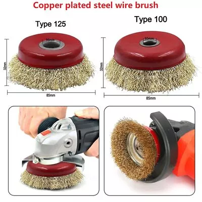 Steel Wire Wheel Angle Grinder Grinding Derusting Deburring Steel Wire Brush • $10.49