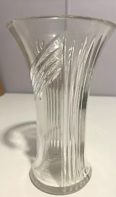 Mikasa Crystal Glass 10  Flared Vase Trumpet Ribbed • $24