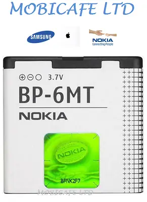 £14.99 • Buy Genuine Nokia BP-6MT Battery 1050mAh For Nokia 6720 6350 E51 E81 N81 N82