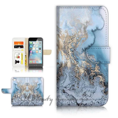 ( For IPhone 6 / 6S ) Wallet Case Cover P21411 Marble Pattern • $12.99