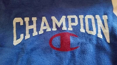 $30 • Buy Vintage Champion Blue Cut-off Sweat Shift