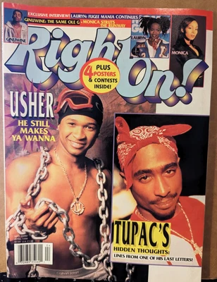 $19.99 • Buy Right On Magazine April 1999 W Usher, Tupac, Lauryn Hill, Ginuwine, Monica