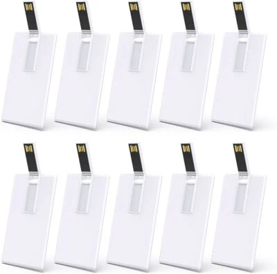 Lot 10PCS 1/2/4/8/16GB Credit Card USB Flash Drive  Memory U Stick Custom Logo • $38.49