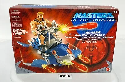 Masters Of The Universe 200x  HE-MAN WAR WHALE  Vehicle MOTU 2002 NEW MIB • $49.99