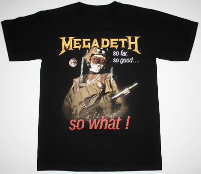 So What Megadeth Band Black Tee-Shirt Cotton All Size S-5XL • $20.99