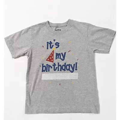 Wes & Willy It's My Birthday Short Sleeve T-shirt Size 4 • $7.99