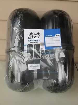 BTG GEAR Set Of 2 Inflatable Center Hole In Middle Boat Fenders Black 8  X 20  • $115.95