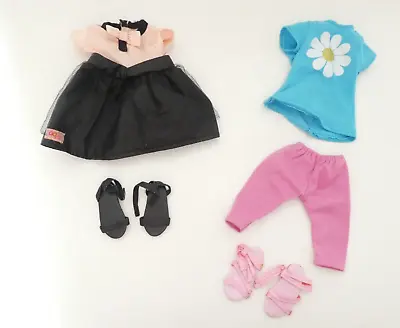 DESIGN A FRIEND Girl Doll DRESS WITH SHOES TOP AND TROUSERS BUNDLE • £15
