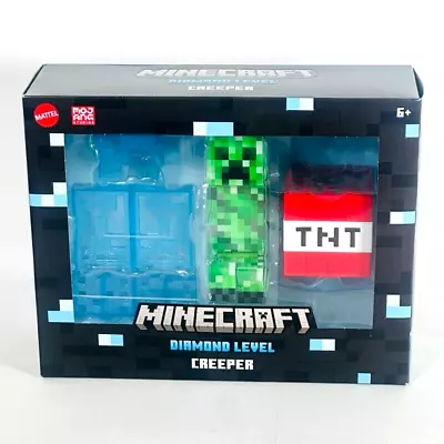 Mattel Minecraft Articulated Action Figure Set DIAMOND LEVEL CREEPER (5.5 Inch) • $24.95