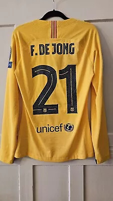 FC Barcelon Shirt Camisa Prepared 19/20 MATCH ISSUE No Worn Frenkie De Jong • $440