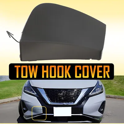 For Nissan Murano 2018-2023 Front Bumper Tow Hook Cover Black OE# 622A0-9UF0H • $13.29