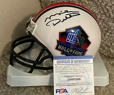 MIKE DITKA Signed FOOTBALL HALL OF FAME MINI HELMET PSA DNA Chicago Bears • $99.99