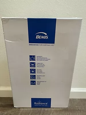 BEMIS Radiance Heated Night Light Toilet Seat Elongated Slow Close Plastic White • $102
