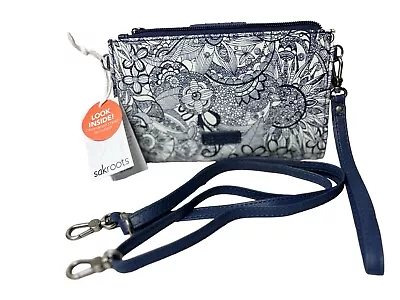 SAKROOTS Olympic Smart Phone Crossbody NAVY SPIRIT DESERT Style 109102 NWT • $42.81