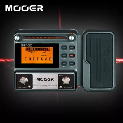 Mooer GE100 Multi-Effects Electric Pedal Guitar Effect Pedal 66 Effect Looper • £74.39