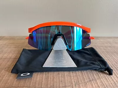 OAKLEY HYDRA SUNGLASSES Neon Orange Frame W/ PRIZM Sapphire Lens OO9229-0637 • $99.95