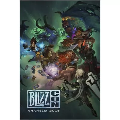 BlizzCon 2015 Official Key Art AND Hearthstone Poster Combo RARE NEW IN BOX!!! • $125