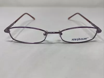 New Globe L5147 PURPLE 49-17-135 Full Rim Metal Eyeglasses Frame HC20 • $46