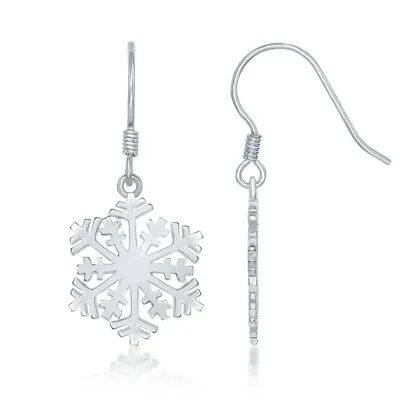 $23.41 • Buy Sterling Silver Snowflake Earrings
