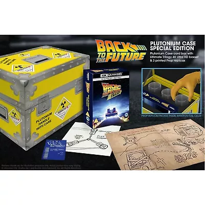 Back To The Future Trilogy 4K UHD Plutonium Case Collector’s Box Set PREORDER • $346.99