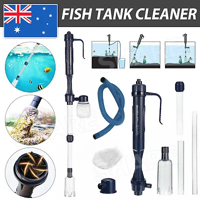 $15.85 • Buy Electric Siphon Vacuum Cleaner Aquarium Fish Tank Clean Pump Water Change Gravel