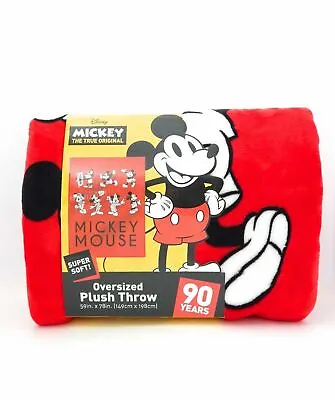 Disney Mickey Mouse Super Soft Plush Throw (59in X 78in) Over Sized • $39.99