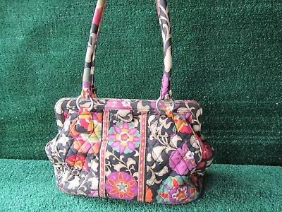 Vera Bradley Floral Suzani Magnetic Closure Tote Shoulder Frame Bag Purse • $50