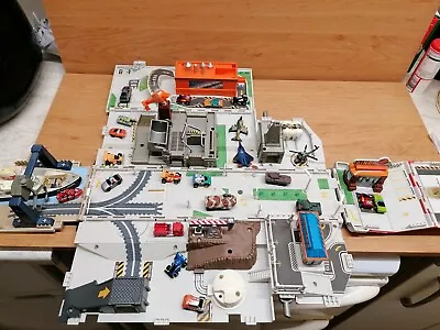 Vintage 1998 Galoob Hasbro Micro Machines Ottos Truck Fold Out Playset And Cars • £30