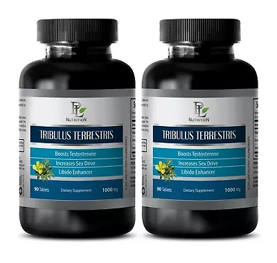 $35.97 • Buy Testosterone Steroid Pills - TRIBULUS TERRESTRIS 1000mg - 2 Bottle 180 Tablets