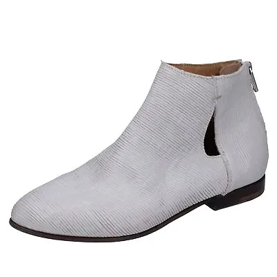 Women's Shoes MOMA 7 (EU 37) Ankle Boots White Leather DT660-37 • $83.90