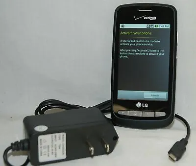 LG Vortex VS660 Verizon Wireless BLACK Android Smartphone WiFi MP3 3G Grade C • $10.40
