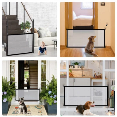 £7.50 • Buy Folding Dog Pet Gate Safety Guard Toddler Baby Stair Isolation Magic Portable Mc