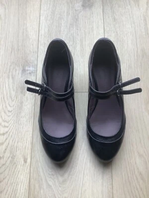 £10 • Buy M&S Footglove Black Court Shoes Size 7.5